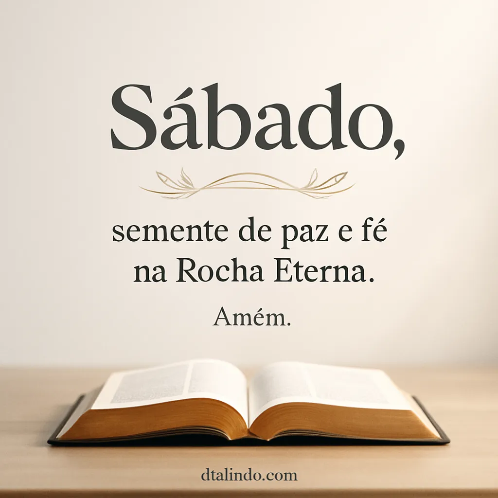 Sábado: Paz na Eterna Rocha