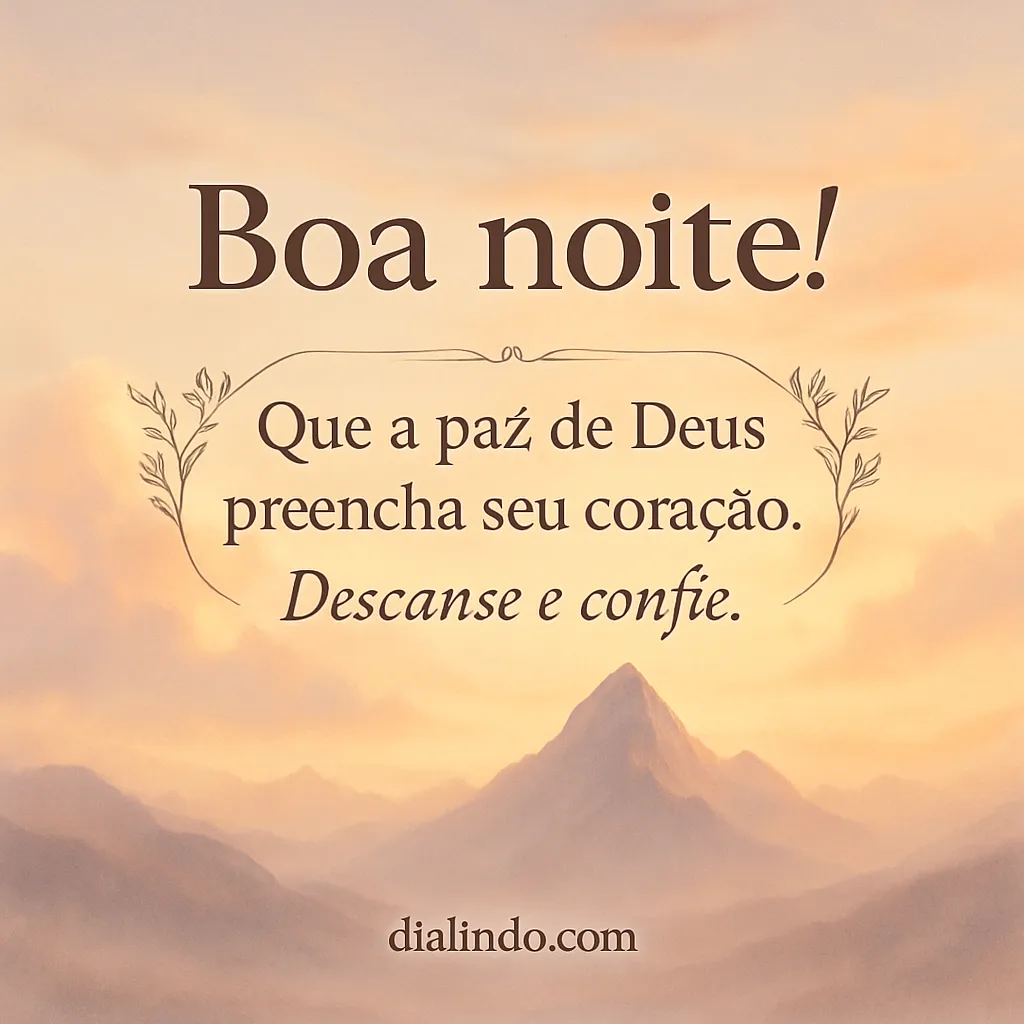 Paz, Descanso, Confiança Divina. - Mensagem inspiradora