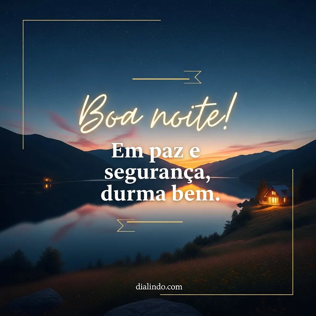 Sono Sereno: Paz Noturna. - Mensagem inspiradora
