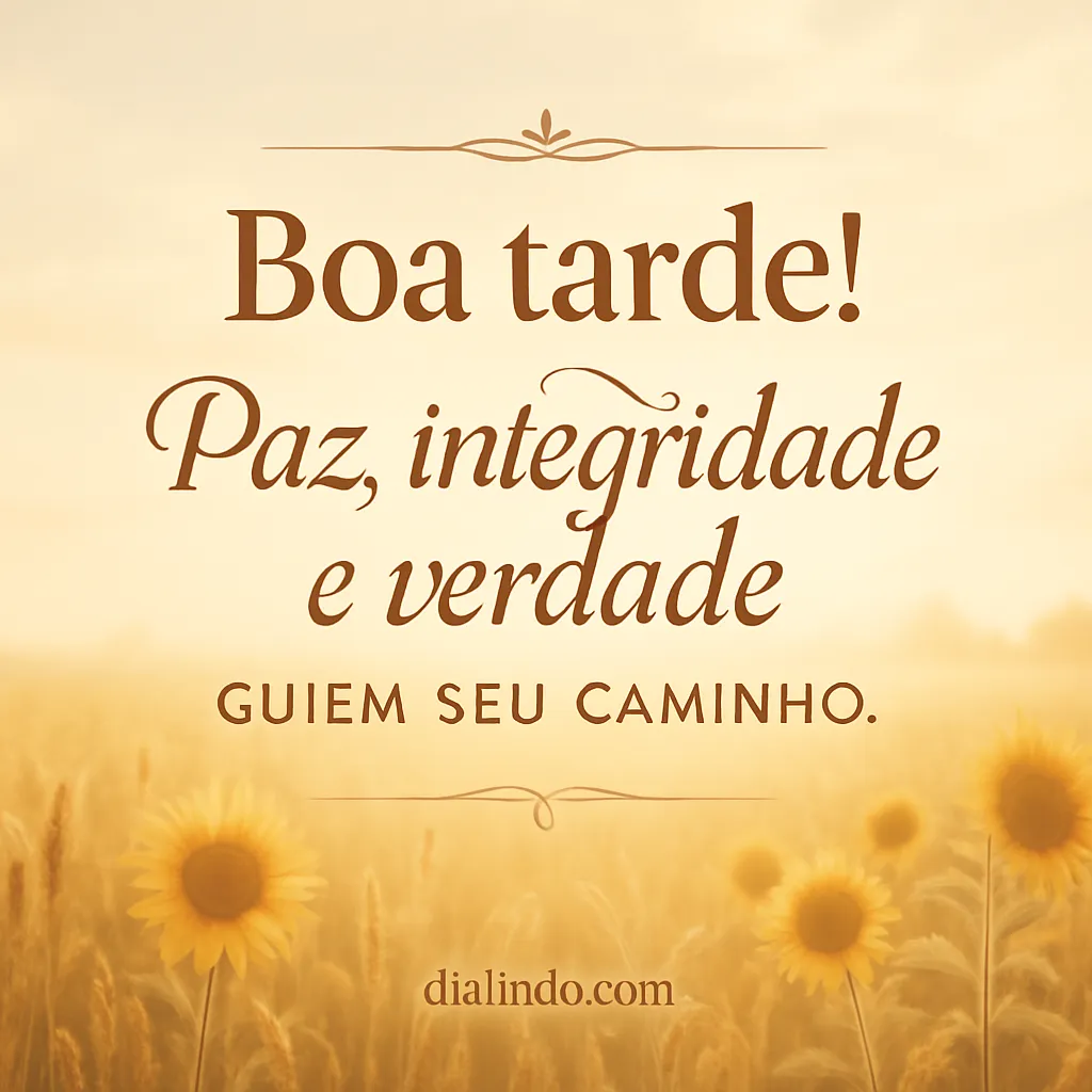 Tríade Guia: Paz, Verdade, Integridade