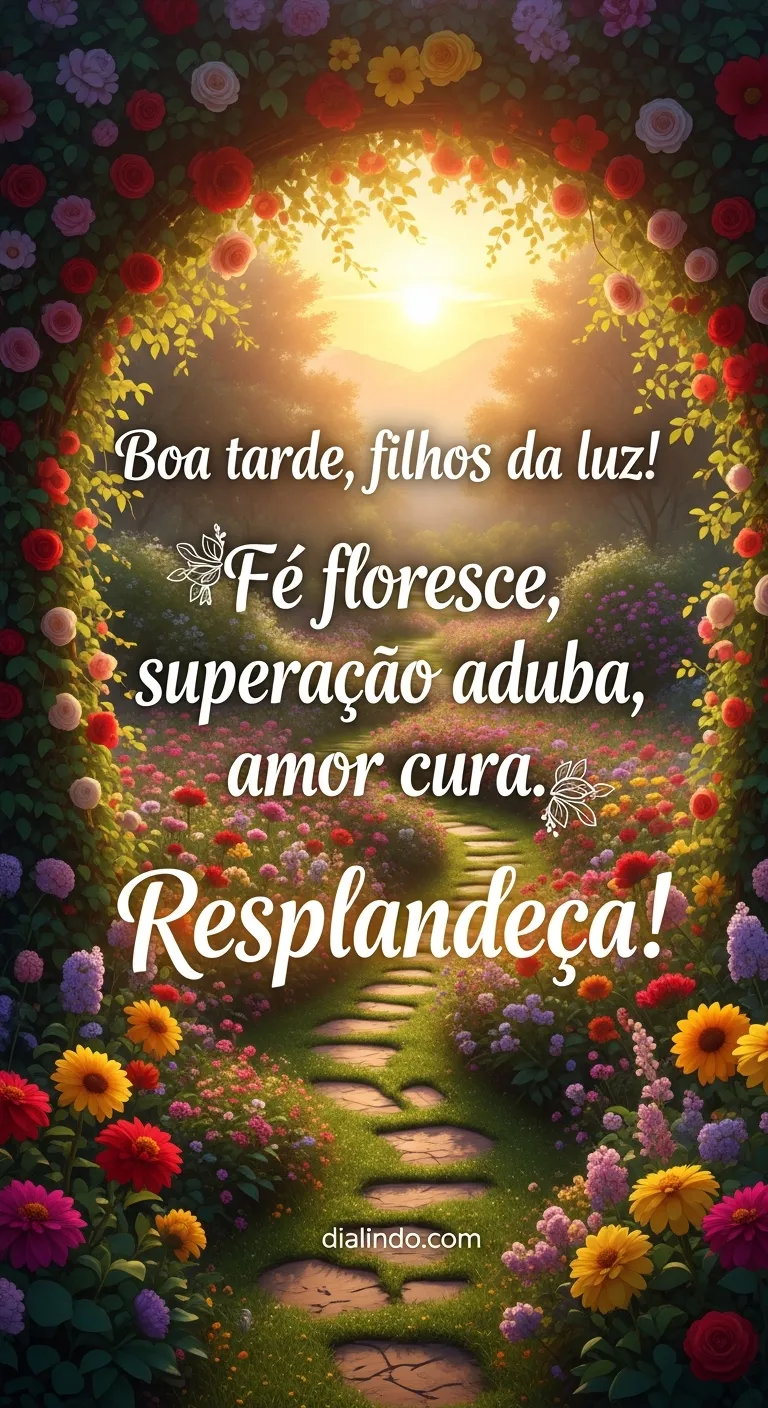 Luz, Fé, Amor: Floresça!