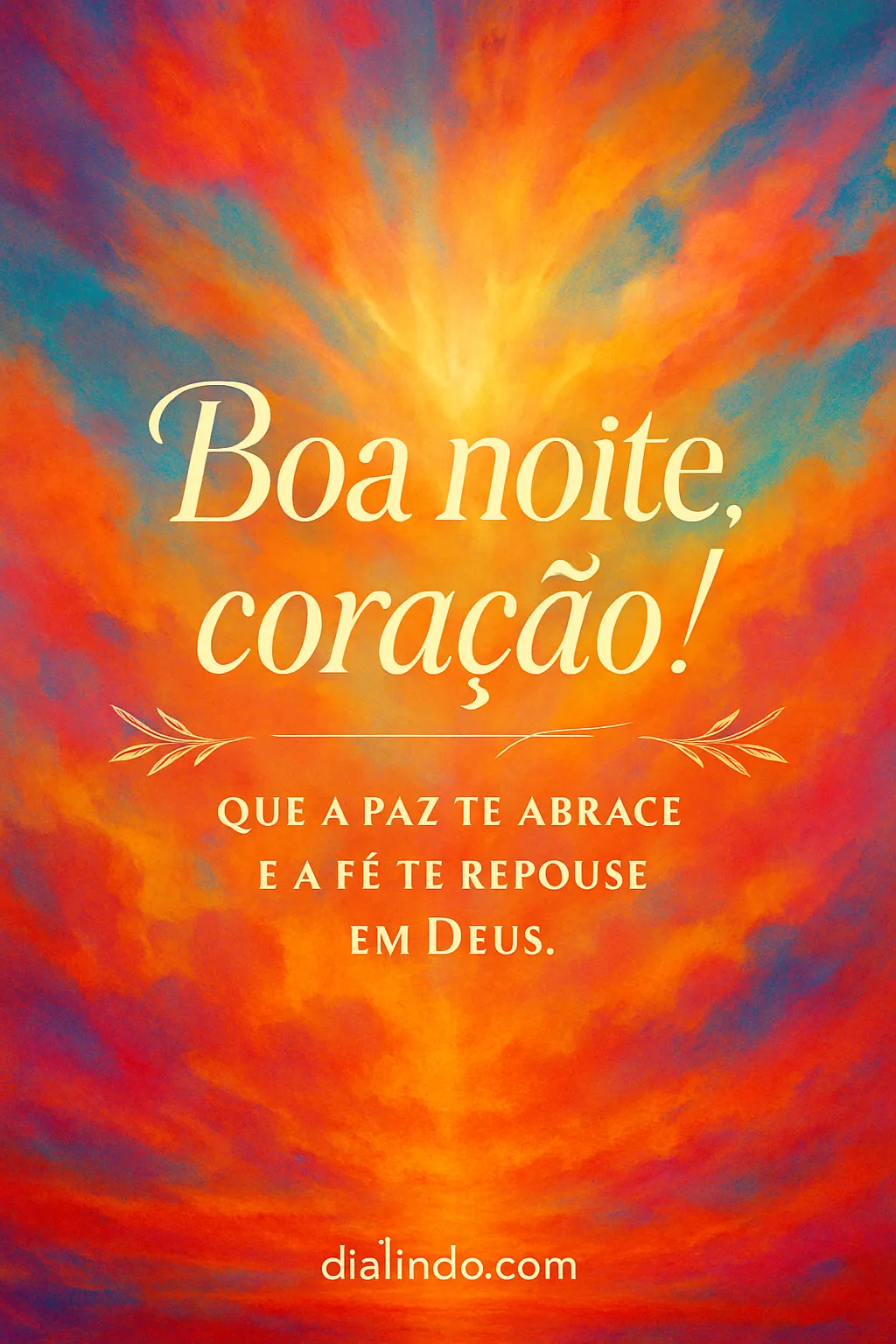 Repouso Divino no Coração.