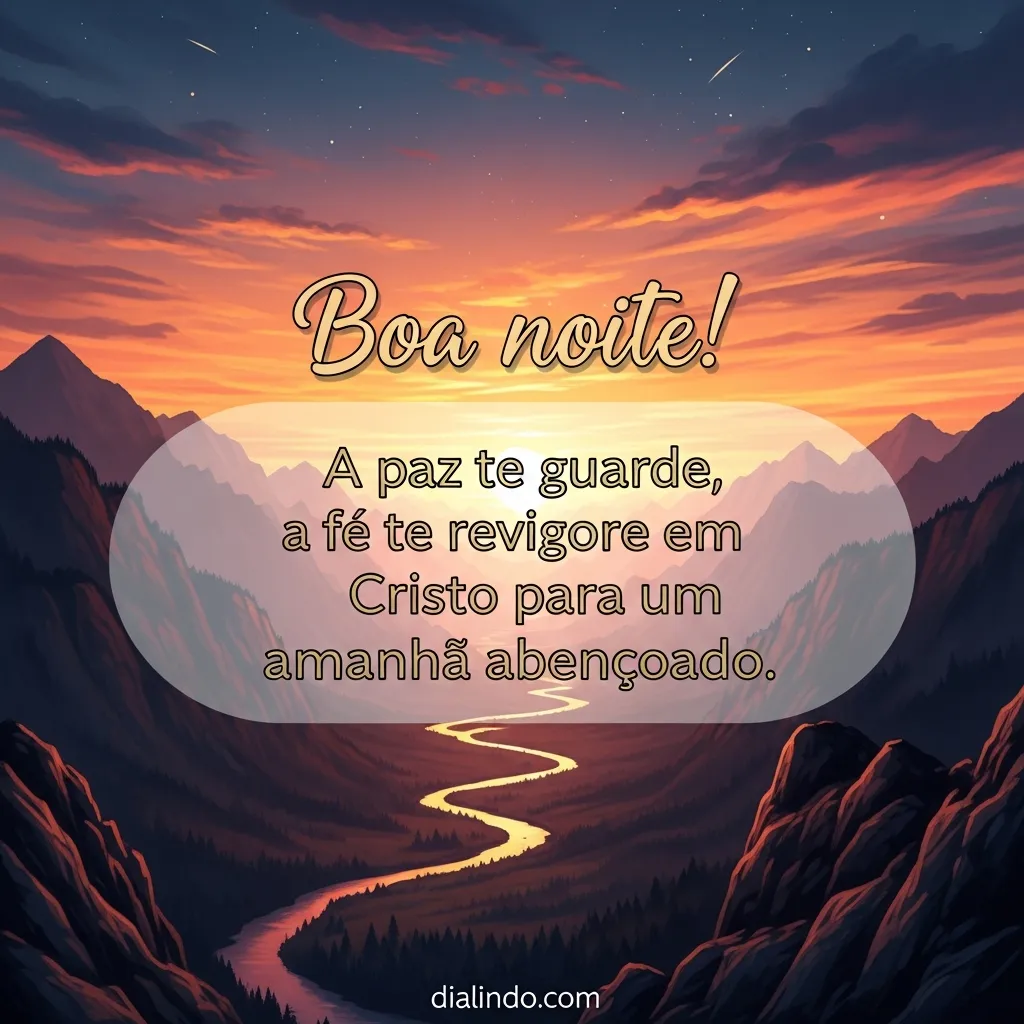 Amanhã: Paz, Fé, Cristo.