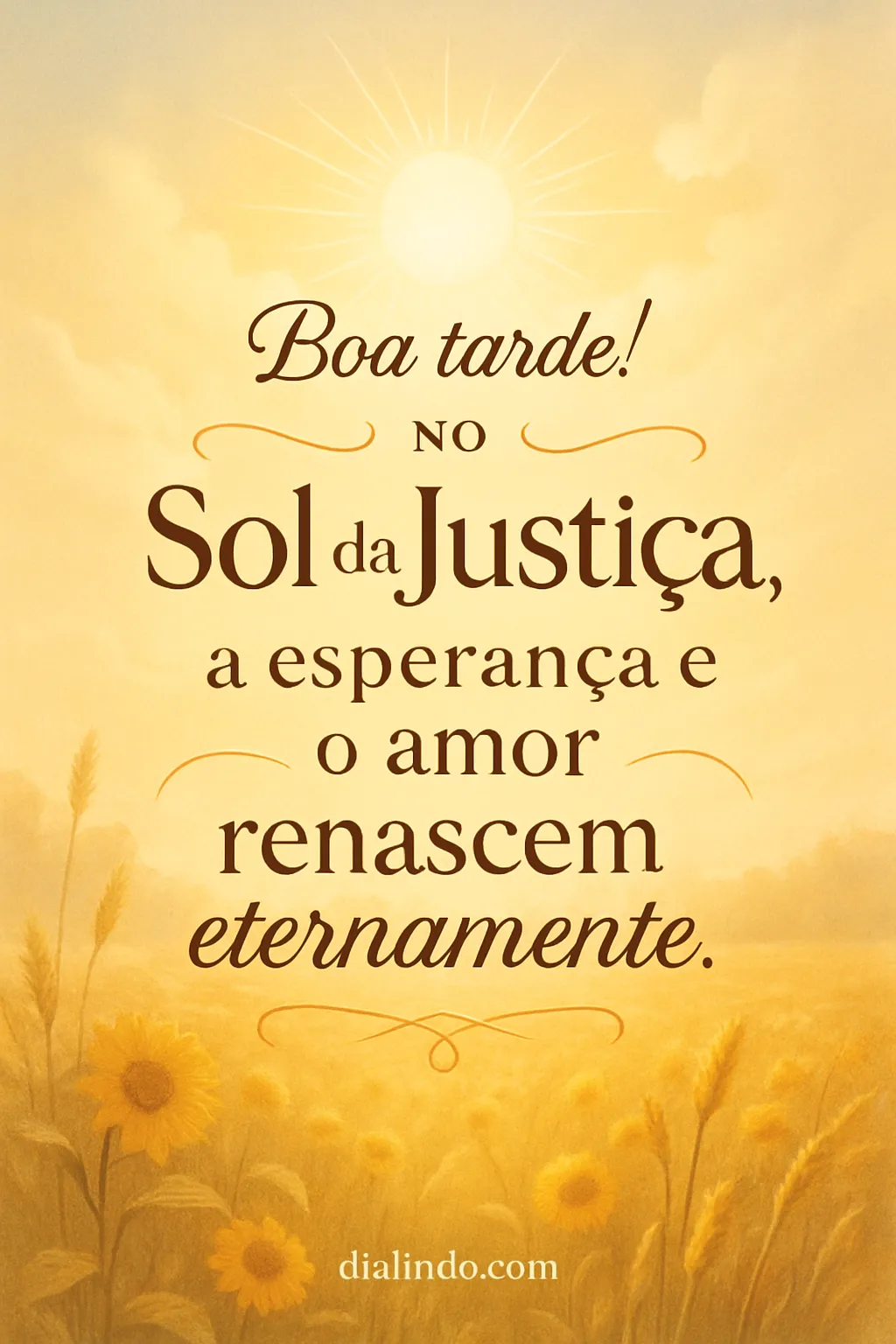 Justiça Solar: Esperança Eterna