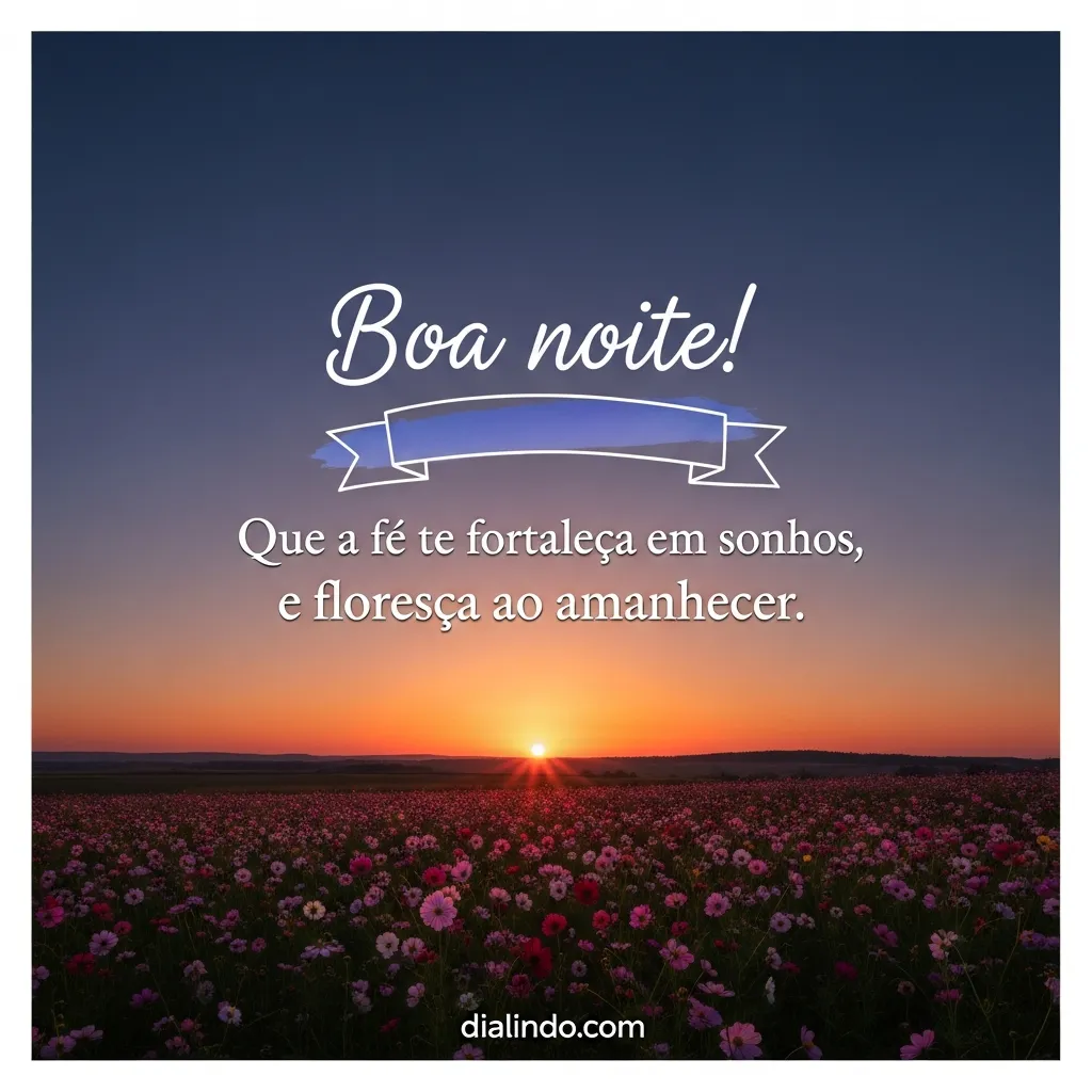 Fé florida em sonhos.