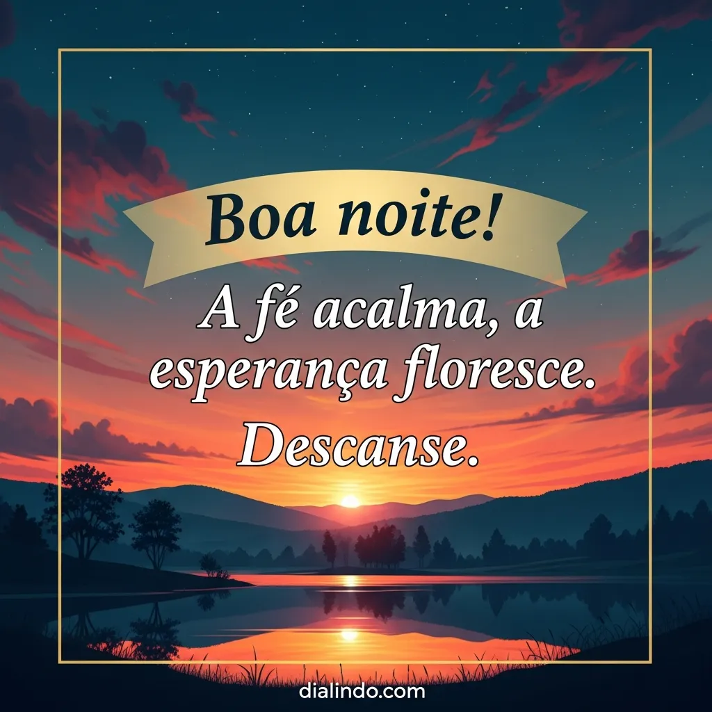 Fé em Flor no Descanso. - Mensagem inspiradora