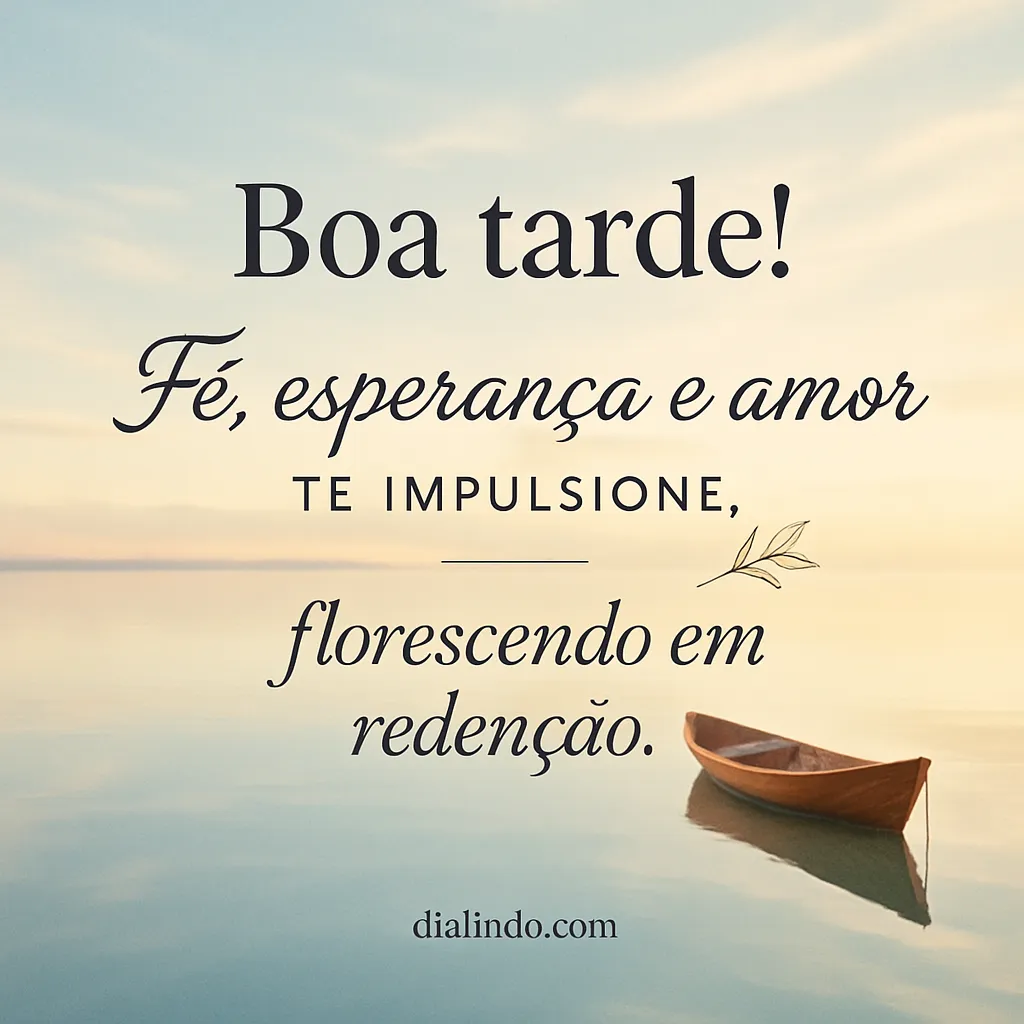 Redenção florida por esperança.