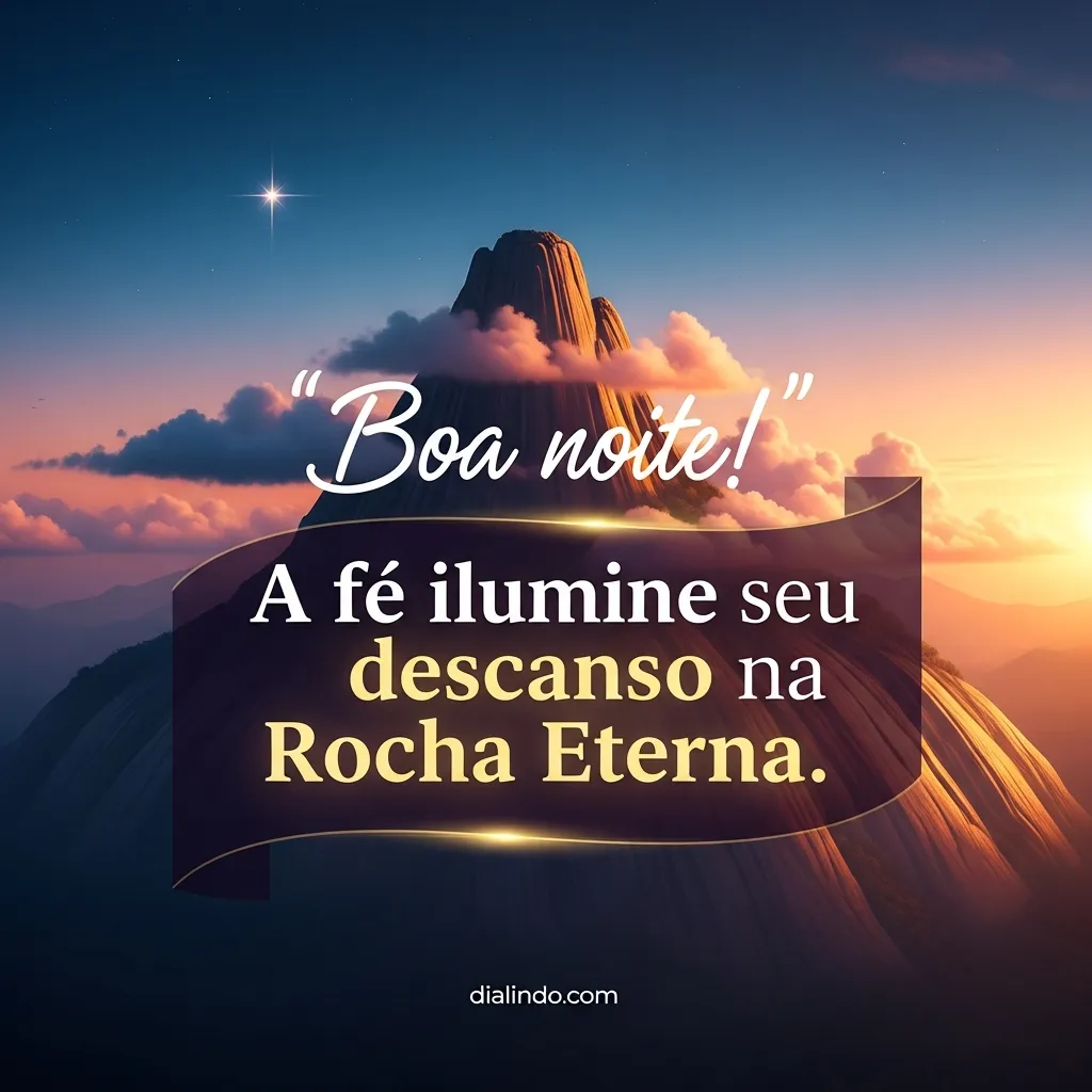 Descanso Iluminado na Rocha Eterna