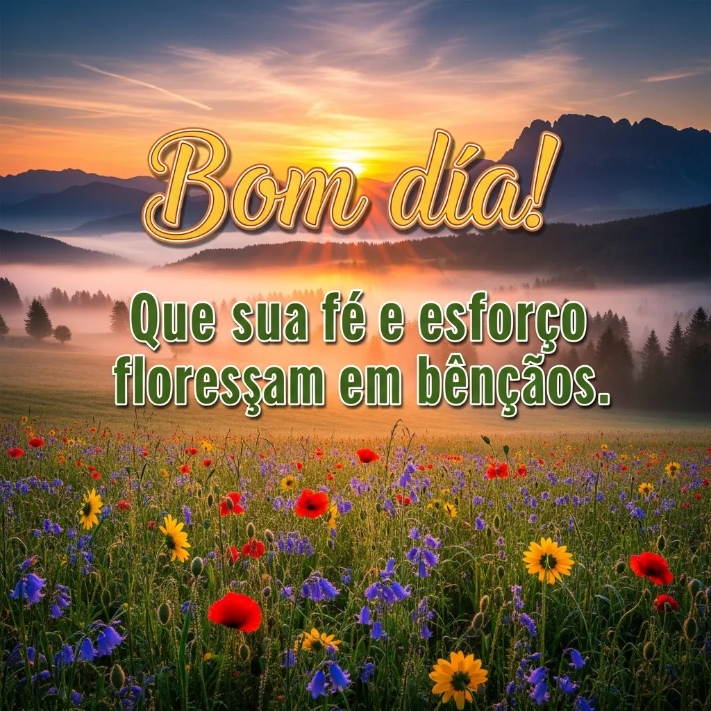 Fé Florescente, Esforço Abençoado.