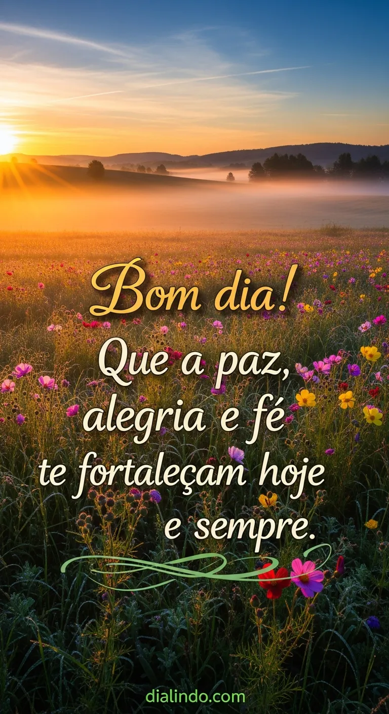 Alvorada de Paz, Alegria, Fé.