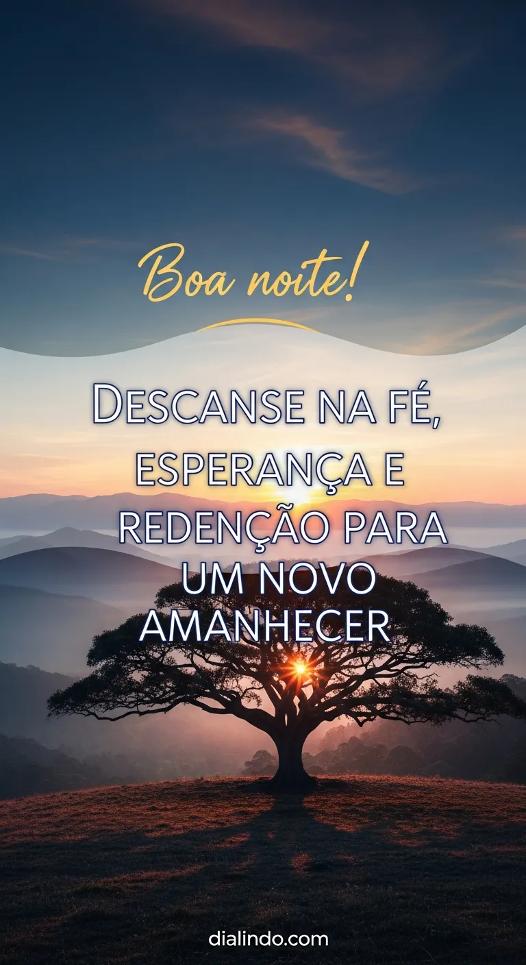 Novo Amanhecer Redentor na Fé - Mensagem inspiradora