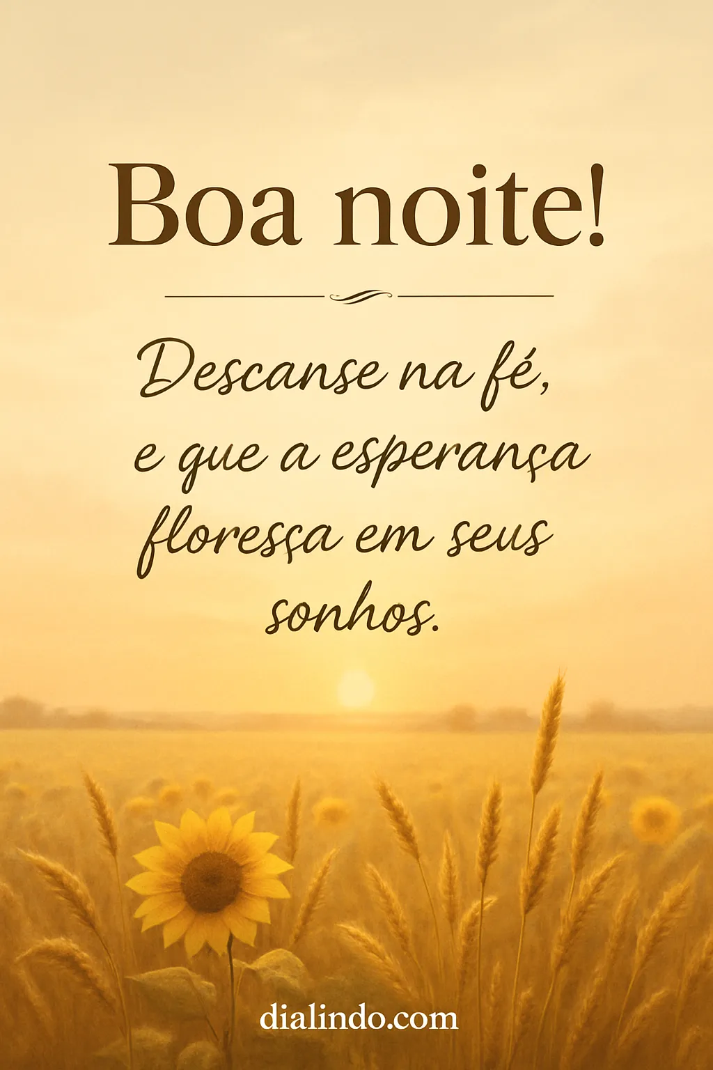 Fé Adormecida, Esperança Desperta