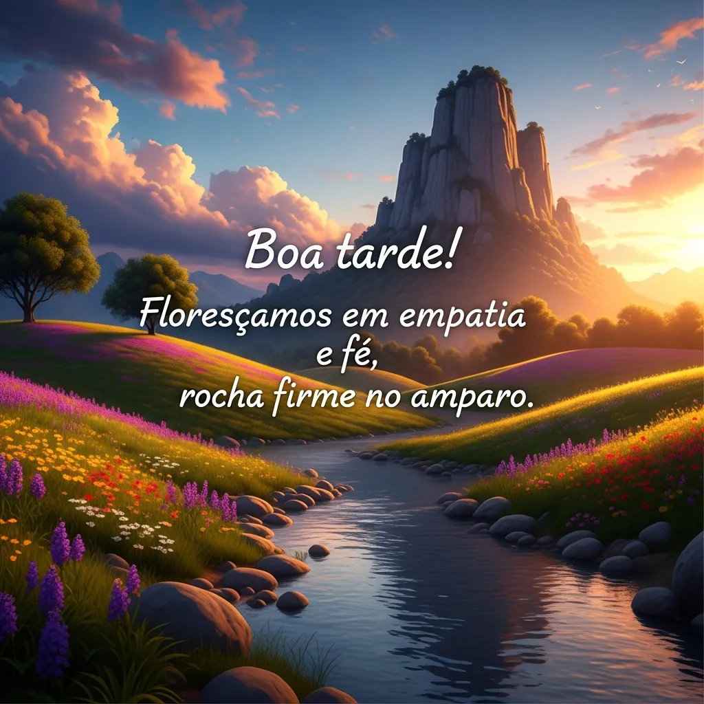 Empatia florida, fé que ampara.