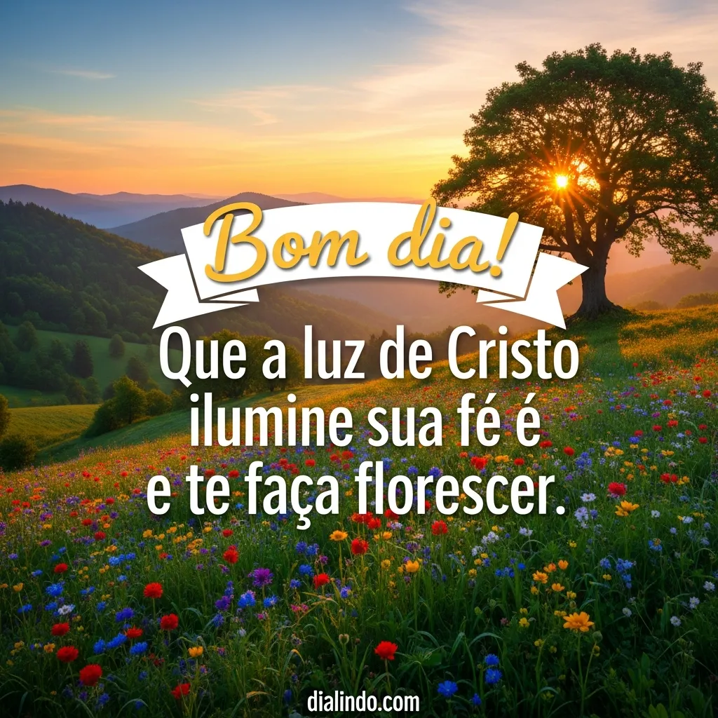 Luz Divina Florescendo em Fé