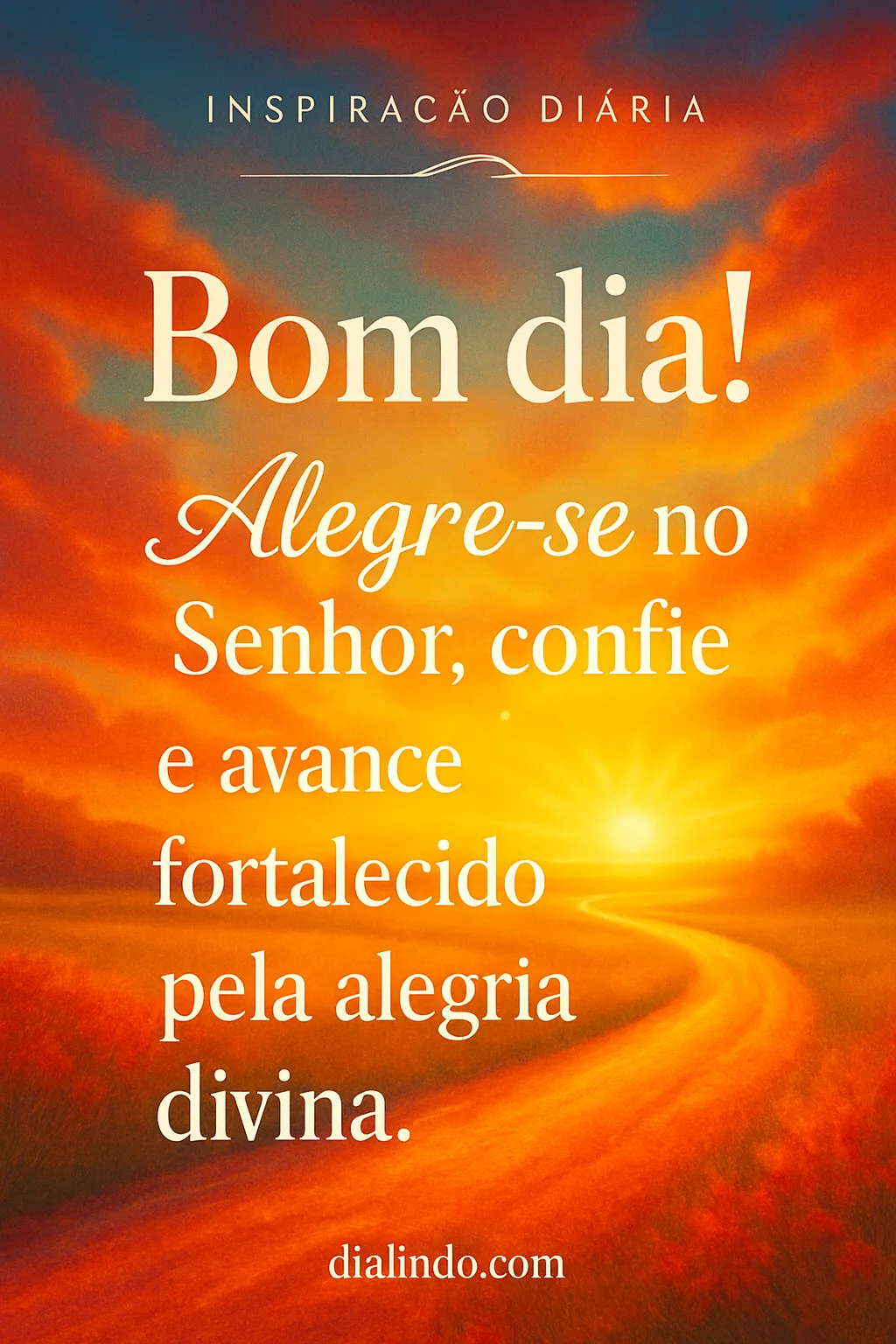 Alegria Divina: Confie e Avance