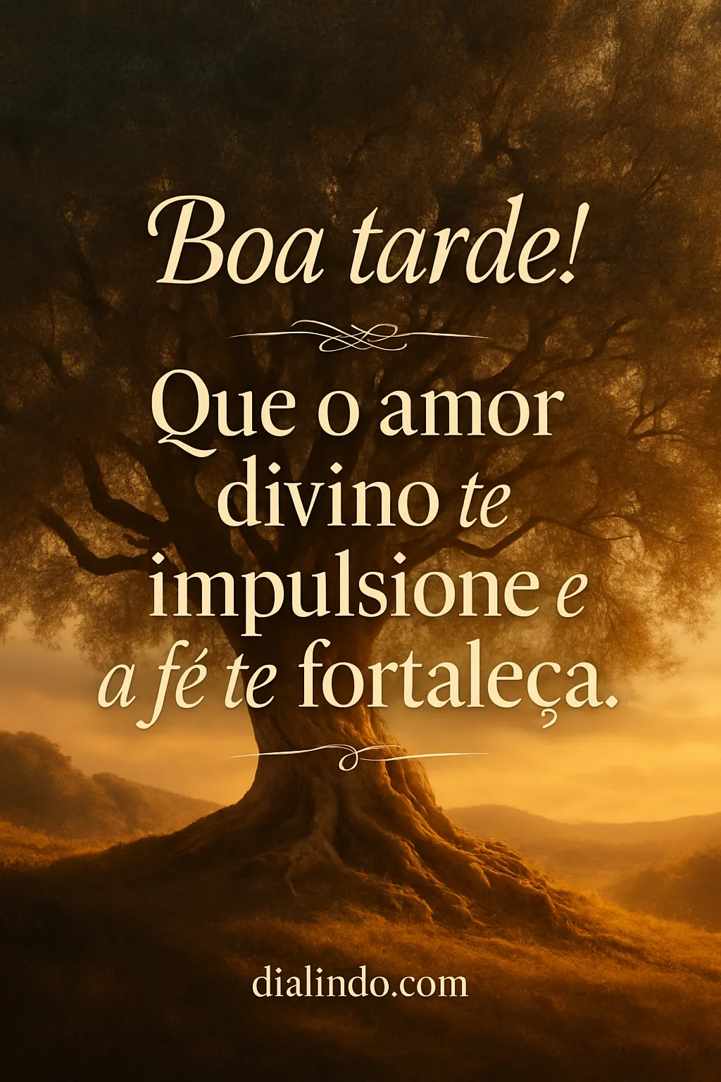 Amor Divino, Fé Impulsionadora