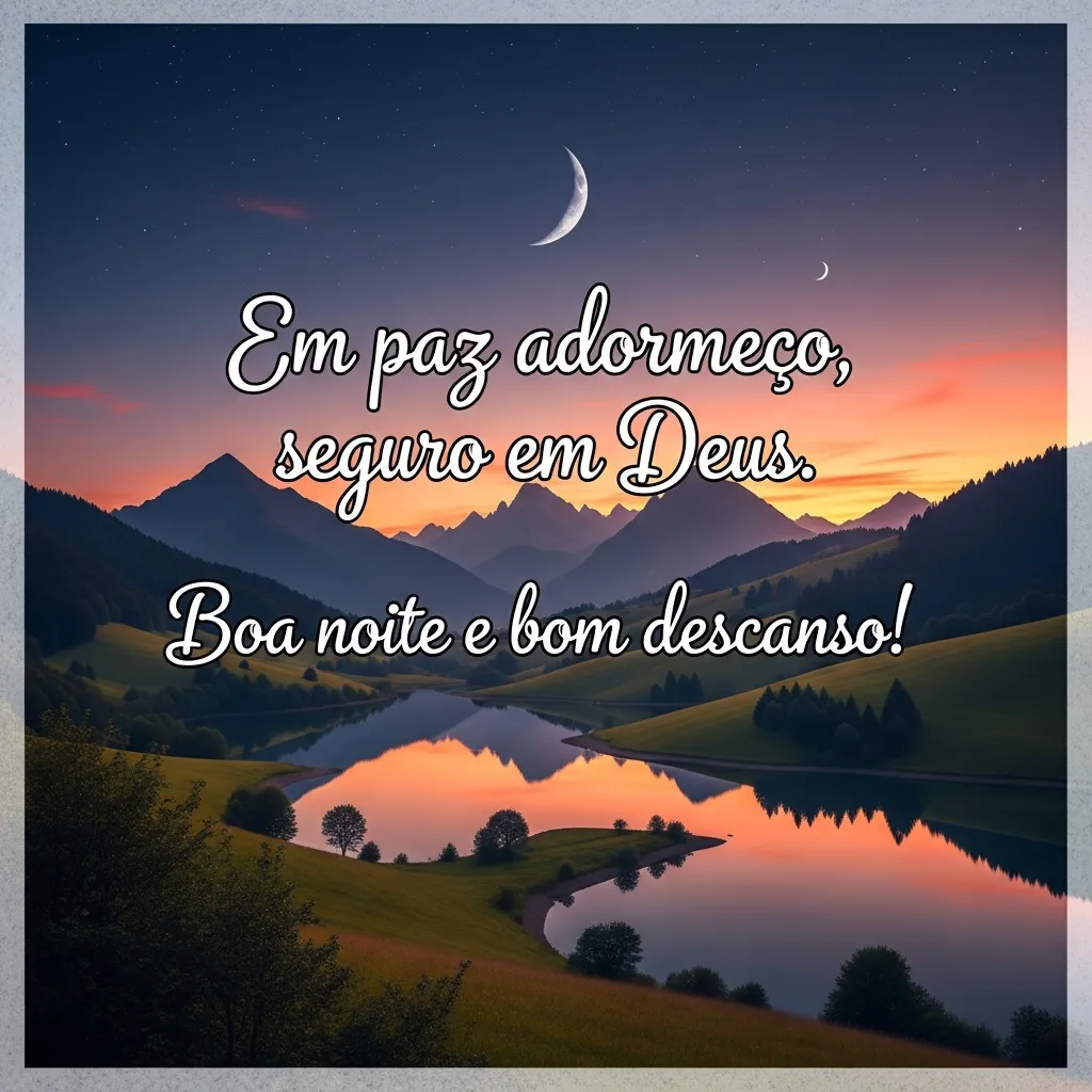 Deus: Leito de Paz Noturna - Mensagem inspiradora