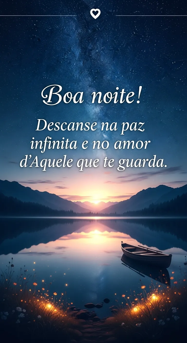 Guarda Noturna de Amor Eterno - Mensagem inspiradora