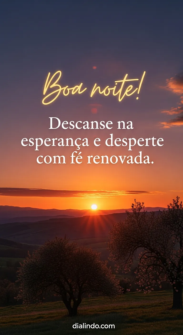 Sono da Esperança, Alvorada da Fé - Mensagem inspiradora