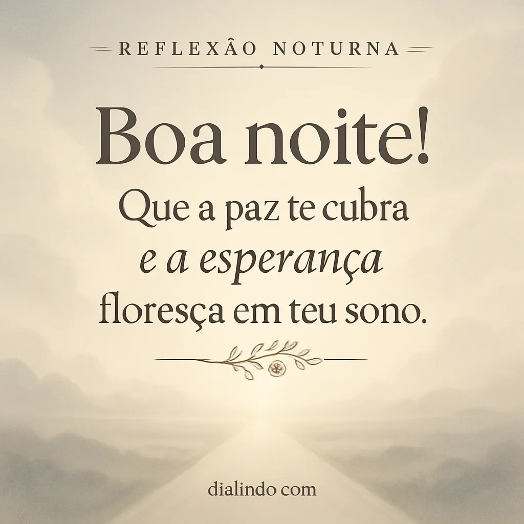 Sono: Paz que Floresce. - Mensagem inspiradora