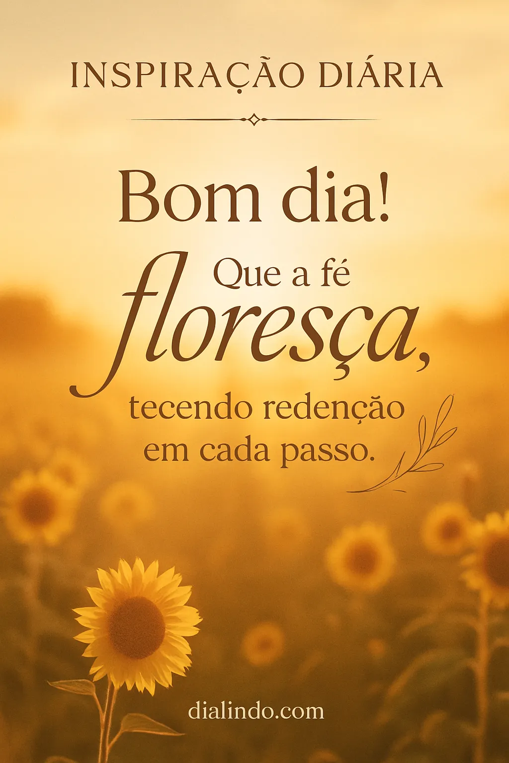 Redenção: Fé em Flor.