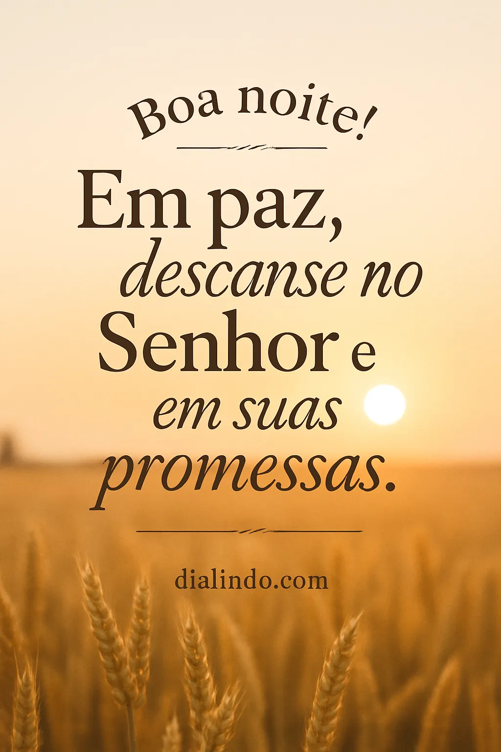 Repouso Prometido: Boa Noite