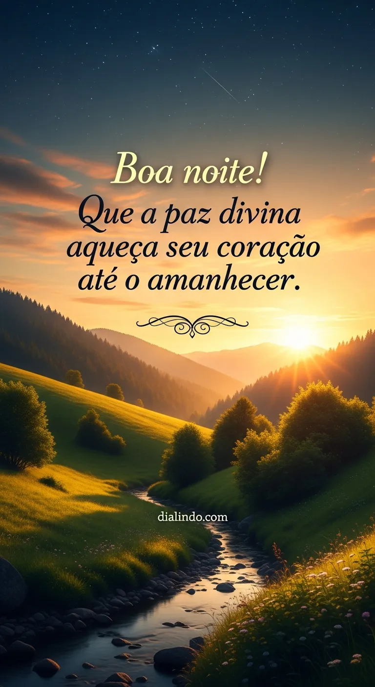 Paz Noturna em Coração Aquecido