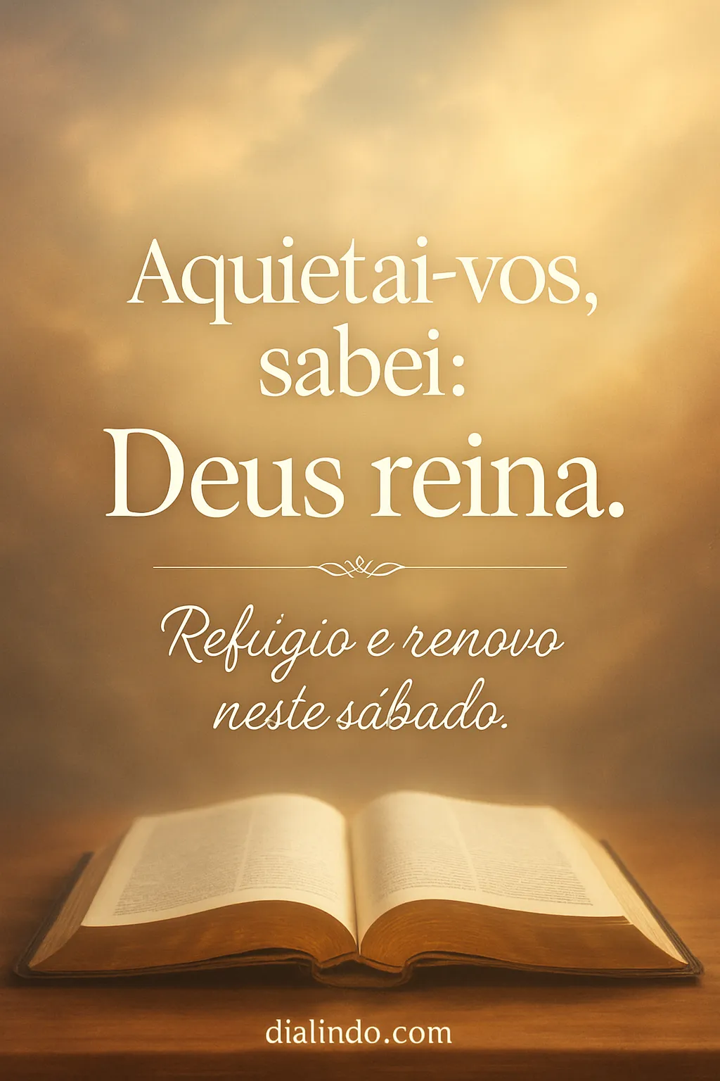 Sábado: Silêncio, Reino, Refúgio.