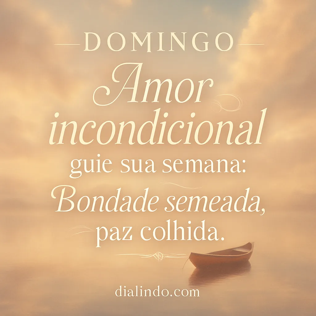 Amor Incondicional: Semear Paz