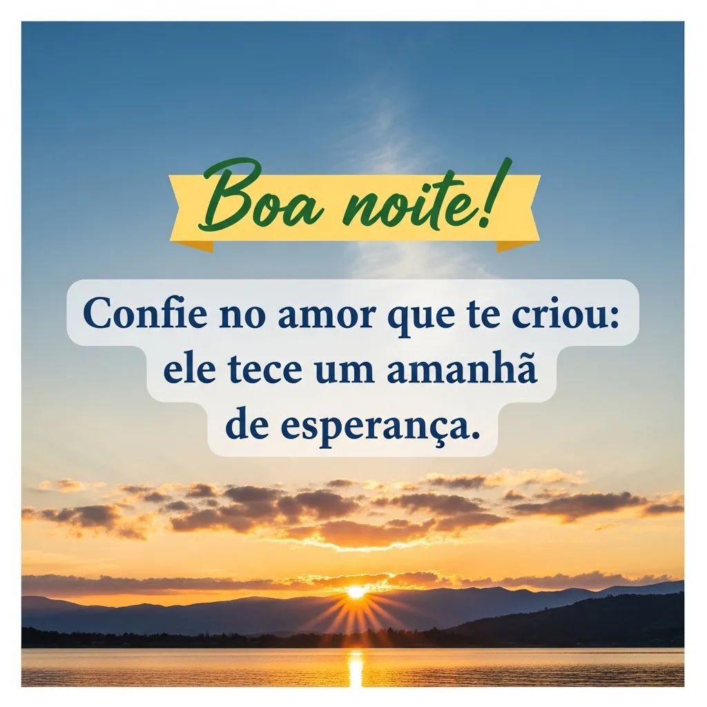 Amor-Tece-Esperança: Boa Noite Alma - Mensagem inspiradora