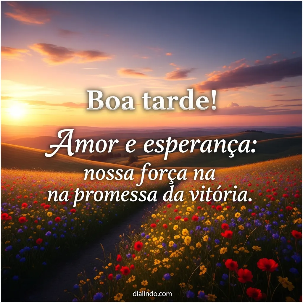 Promessa florida de vitória. - Mensagem inspiradora