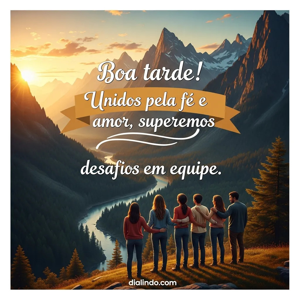 Fé, Amor e Equipe Imbatível - Mensagem inspiradora