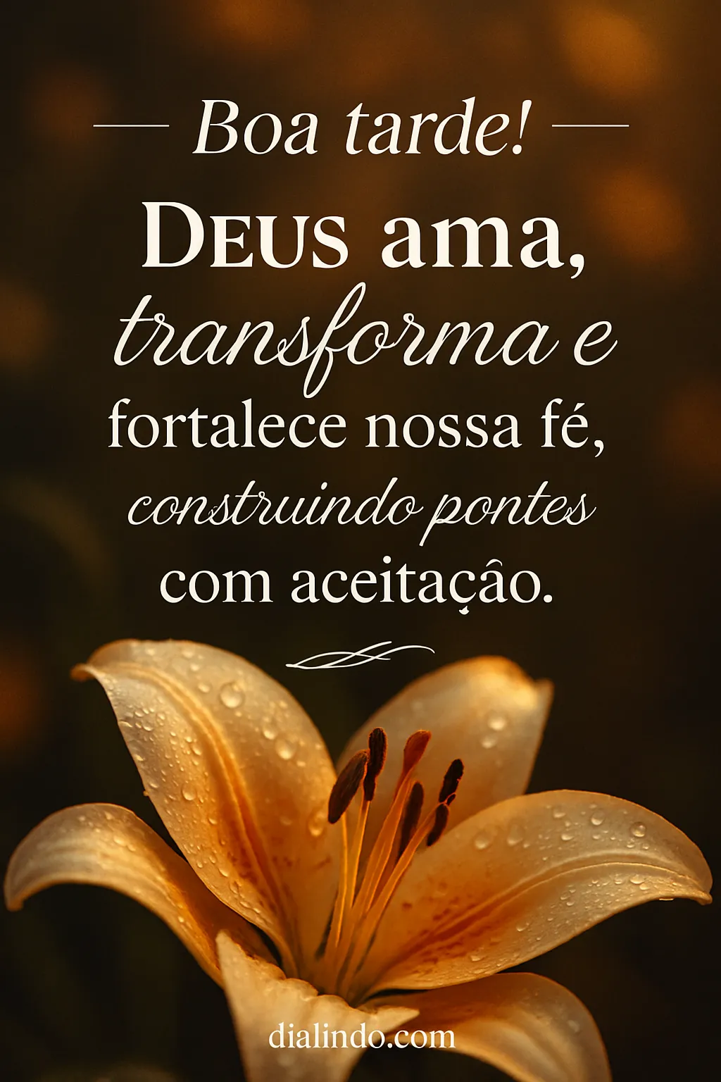 Amor Divino: Pontes de Fé