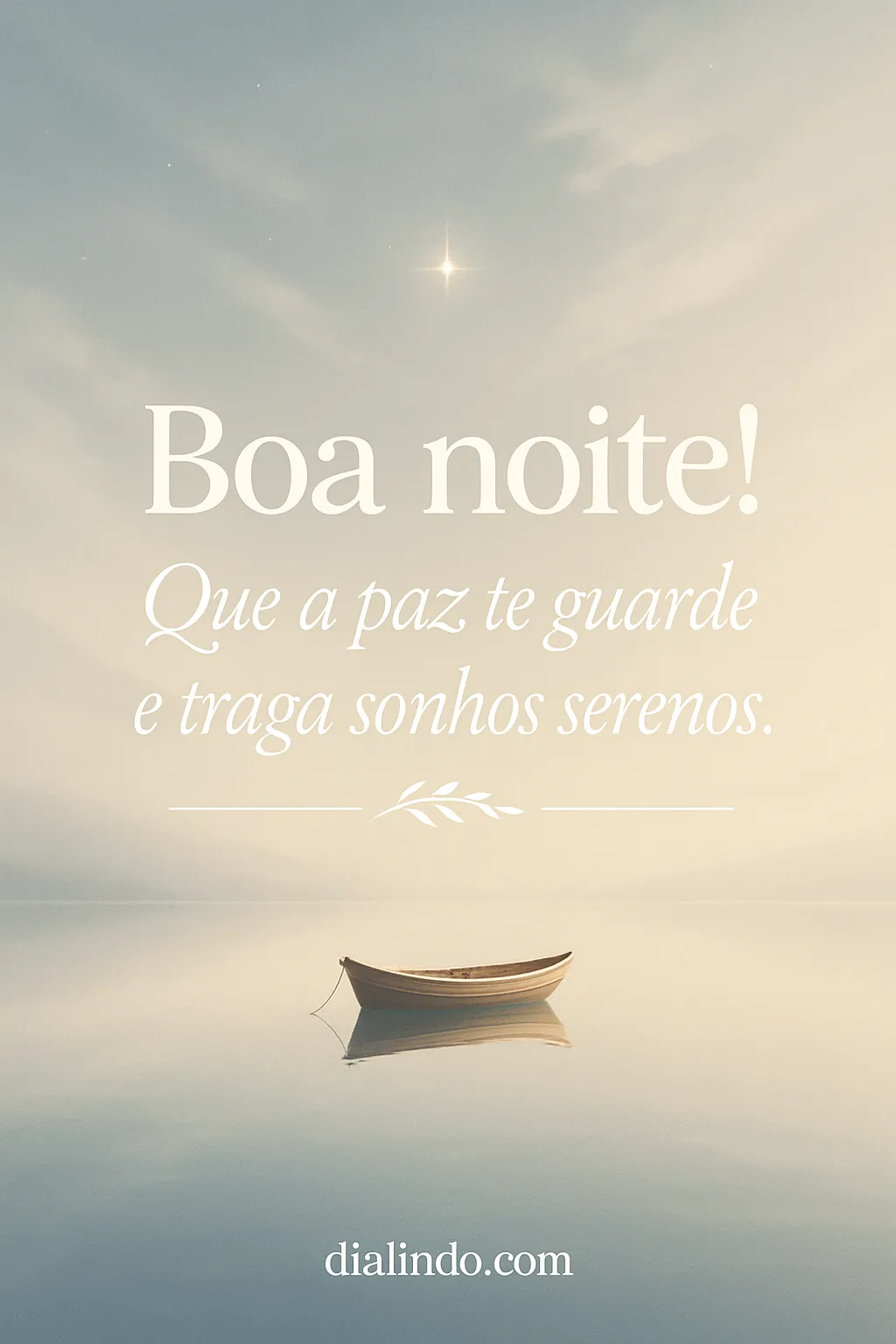 Paz que embala o sonhar