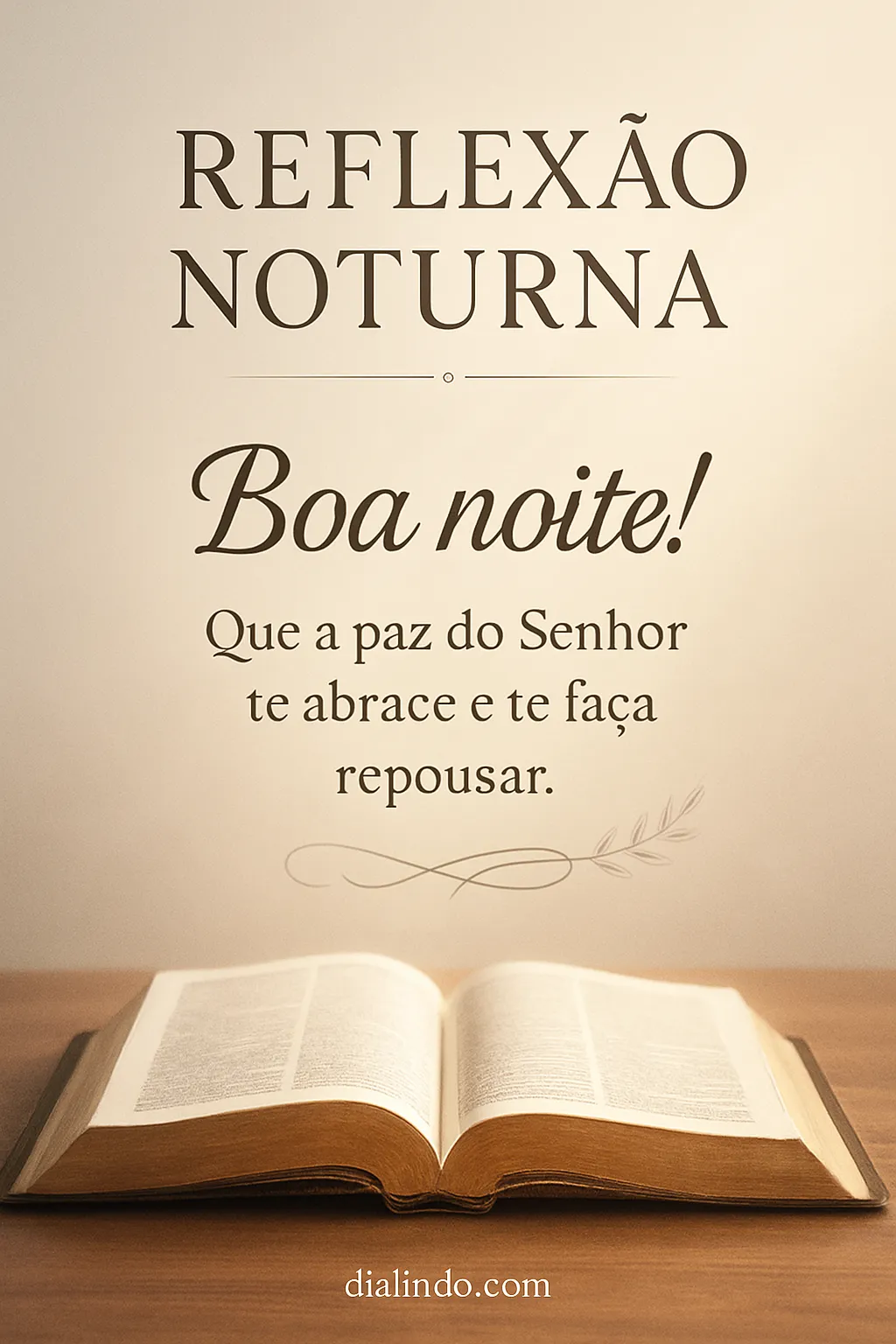 Repouso na Paz Divina. - Mensagem inspiradora