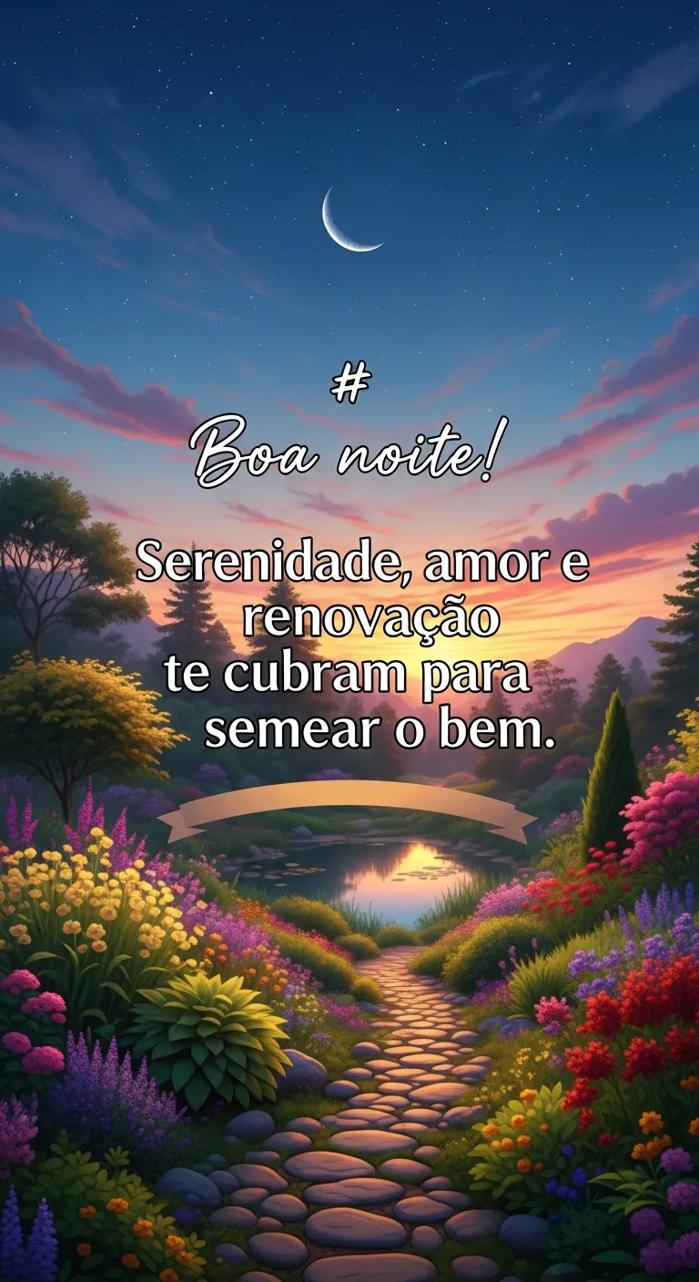 Semear o bem noturno.