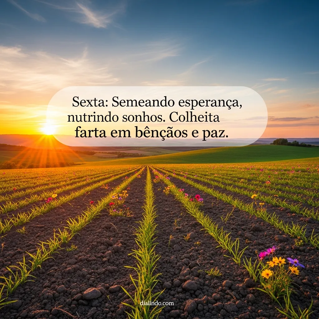Sexta: Bênçãos Semeadas, Paz Colhida