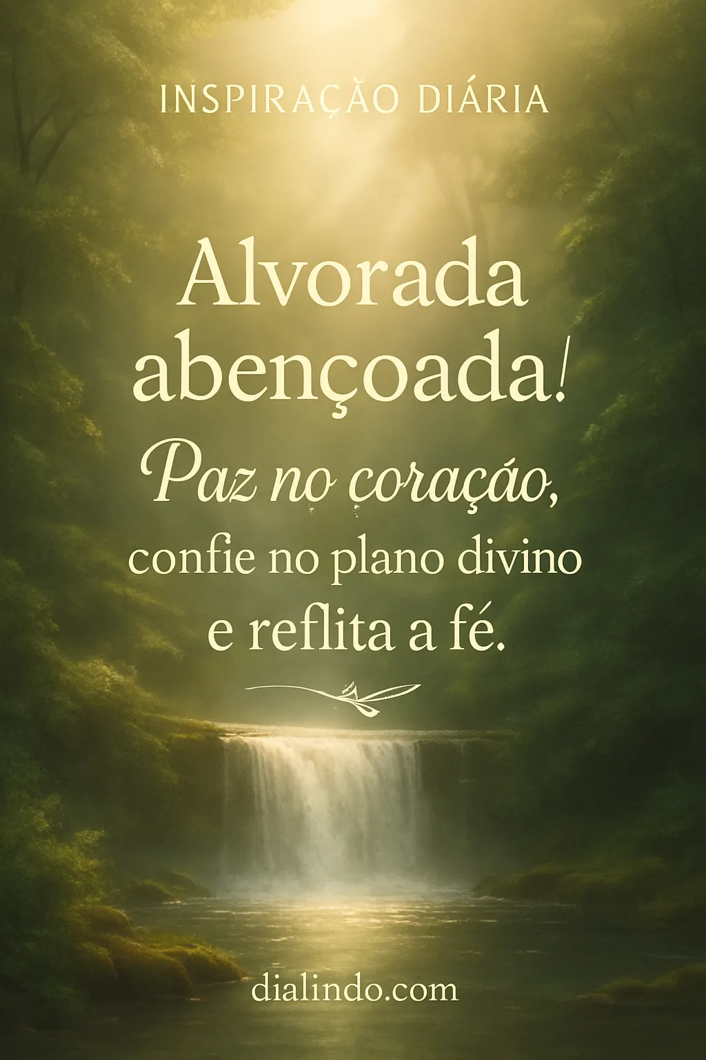 Madrugada: Plano Divino e Fé - Mensagem inspiradora