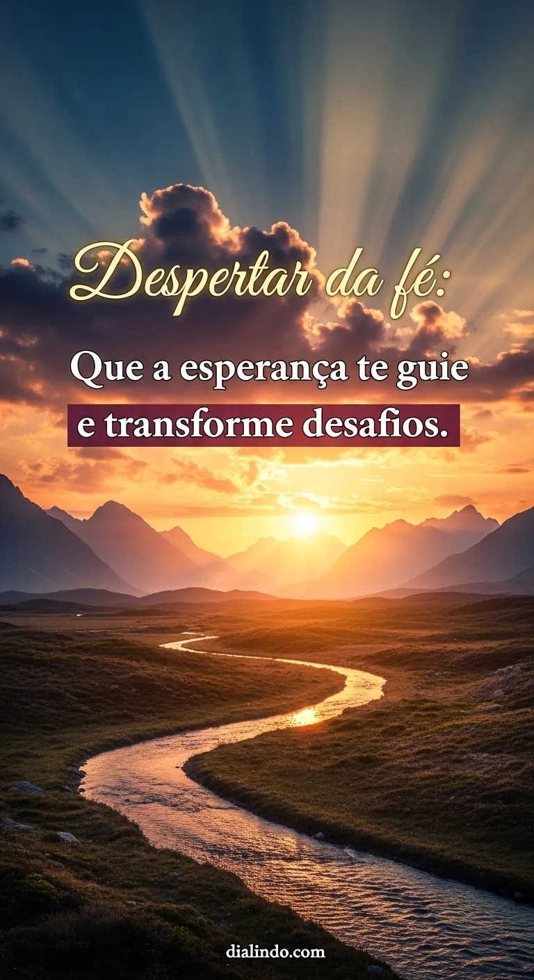 Esperança, Fé, Transformação Guia - Mensagem inspiradora