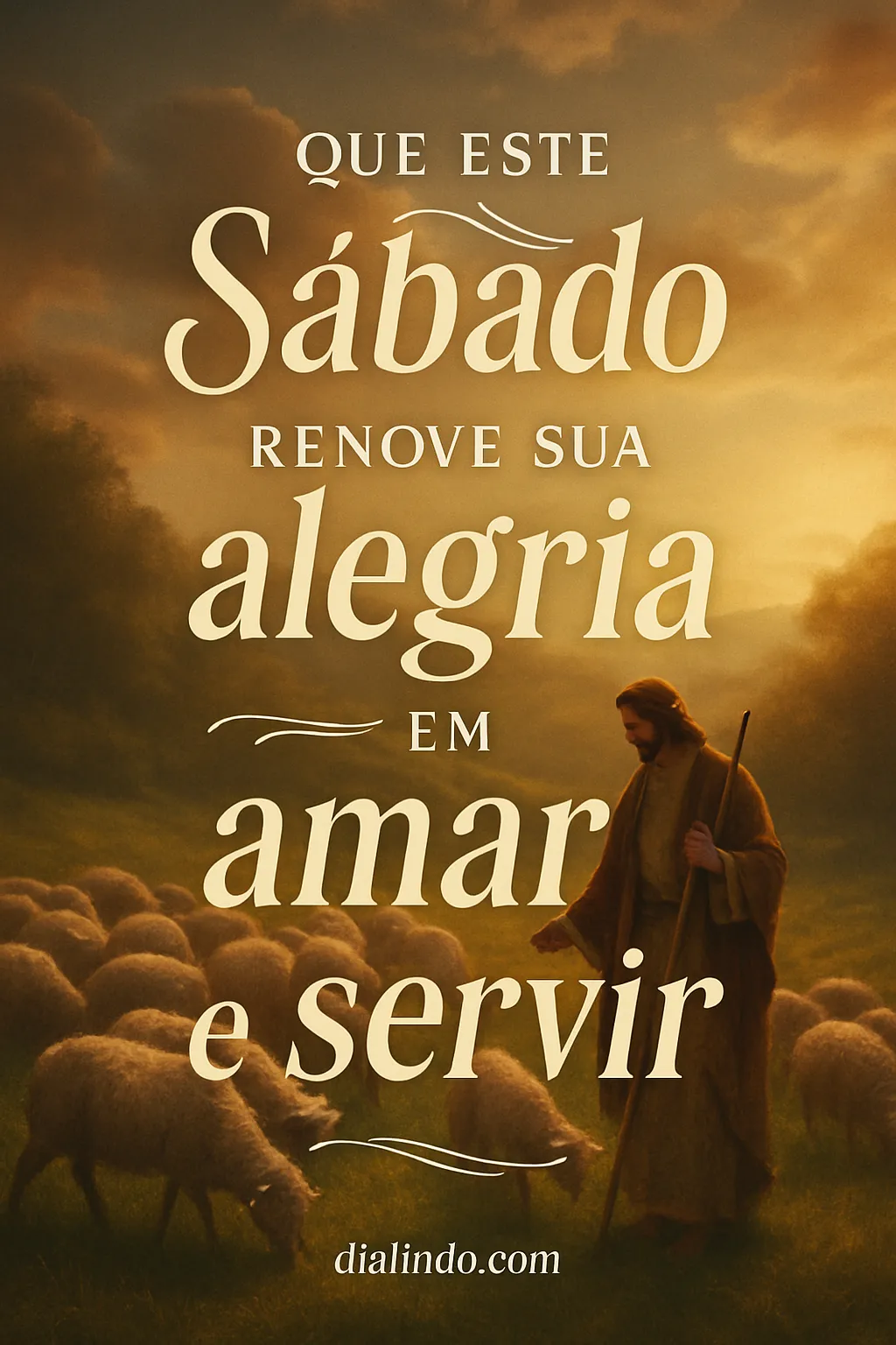 Sábado: Amar e Servir.
