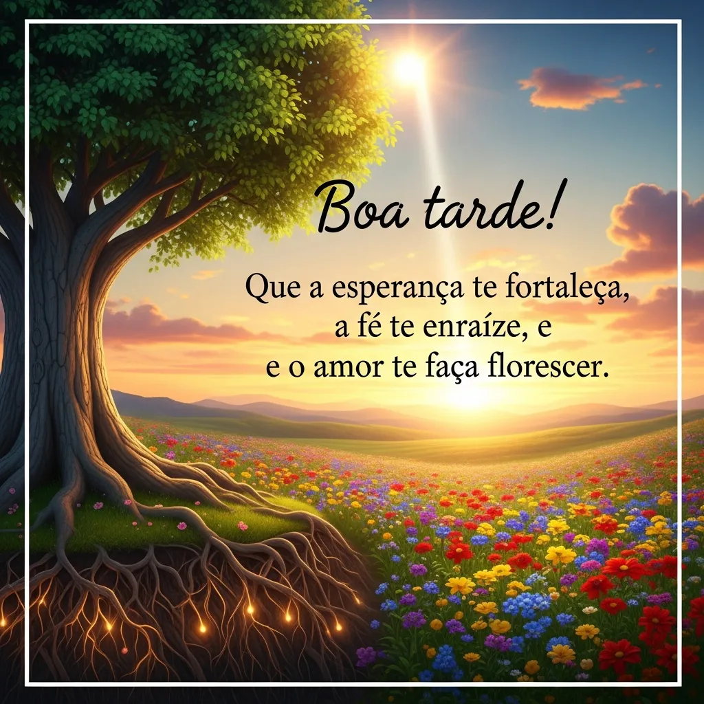 Raízes Firmes, Florescer Radiante. - Mensagem inspiradora
