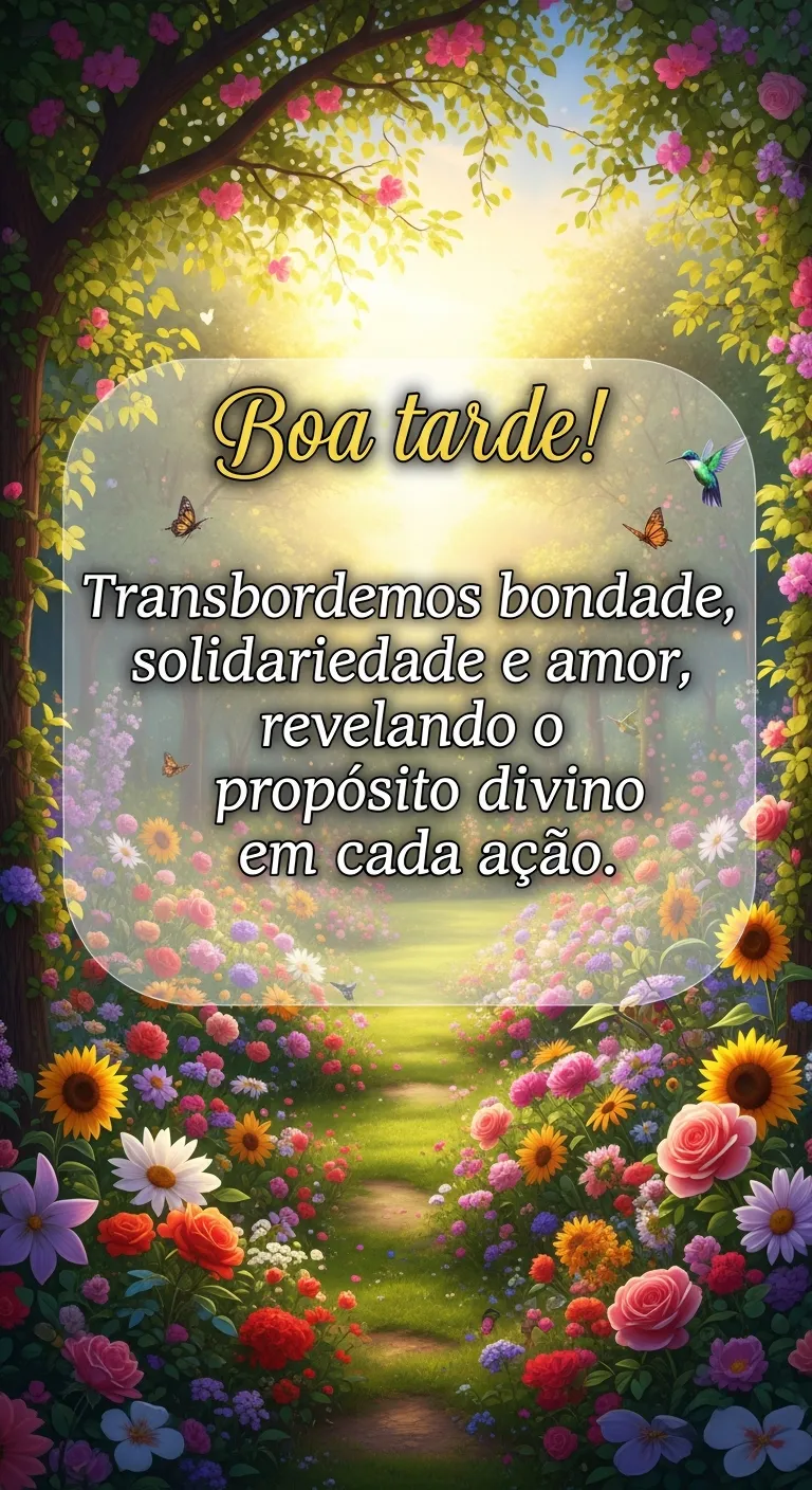 Divindade em Gestos de Amor - Mensagem inspiradora