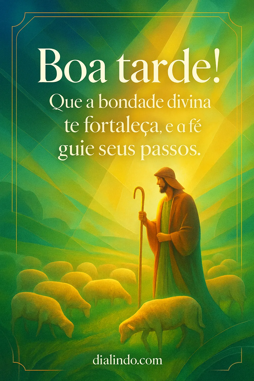 Passos guiados pela bondade. - Mensagem inspiradora