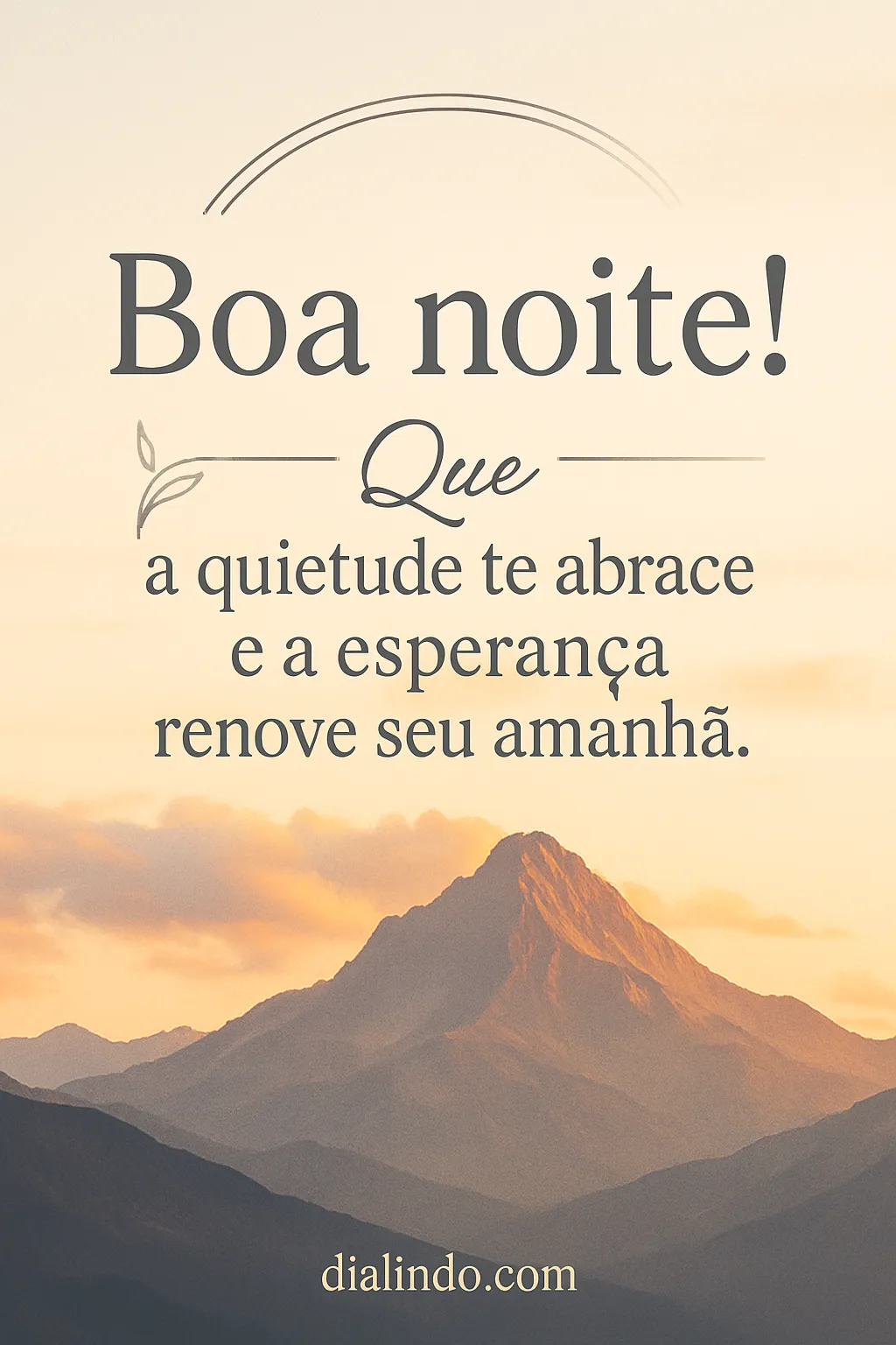 Calma, Amanhã Floresce. - Mensagem inspiradora