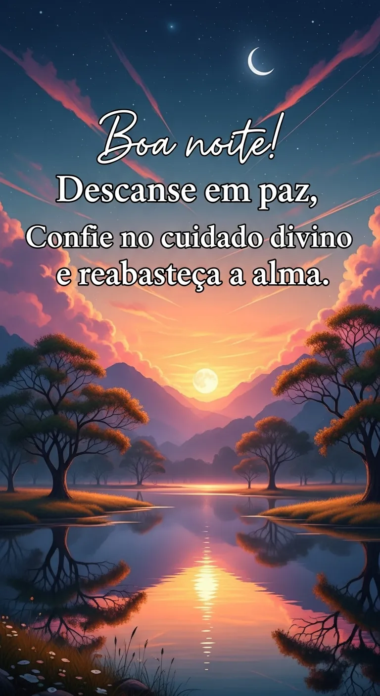 Alma nutrida em sono divino. - Mensagem inspiradora