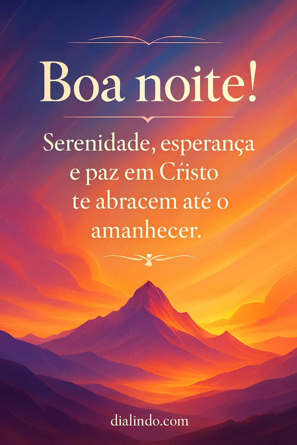 Cristo: Abraço até o Amanhecer