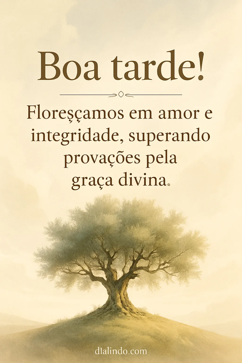 Amor, Integridade, Graça, Florescer.