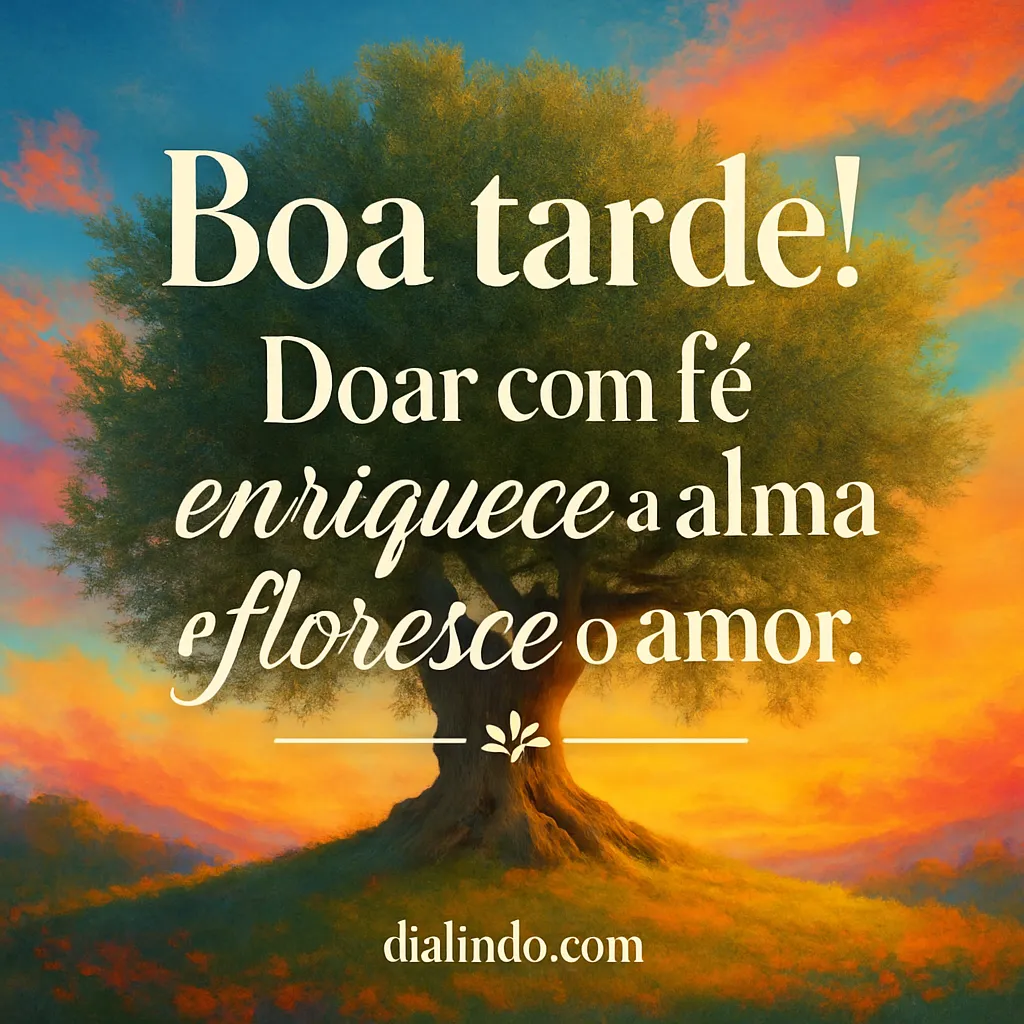 Alma rica, amor florescido