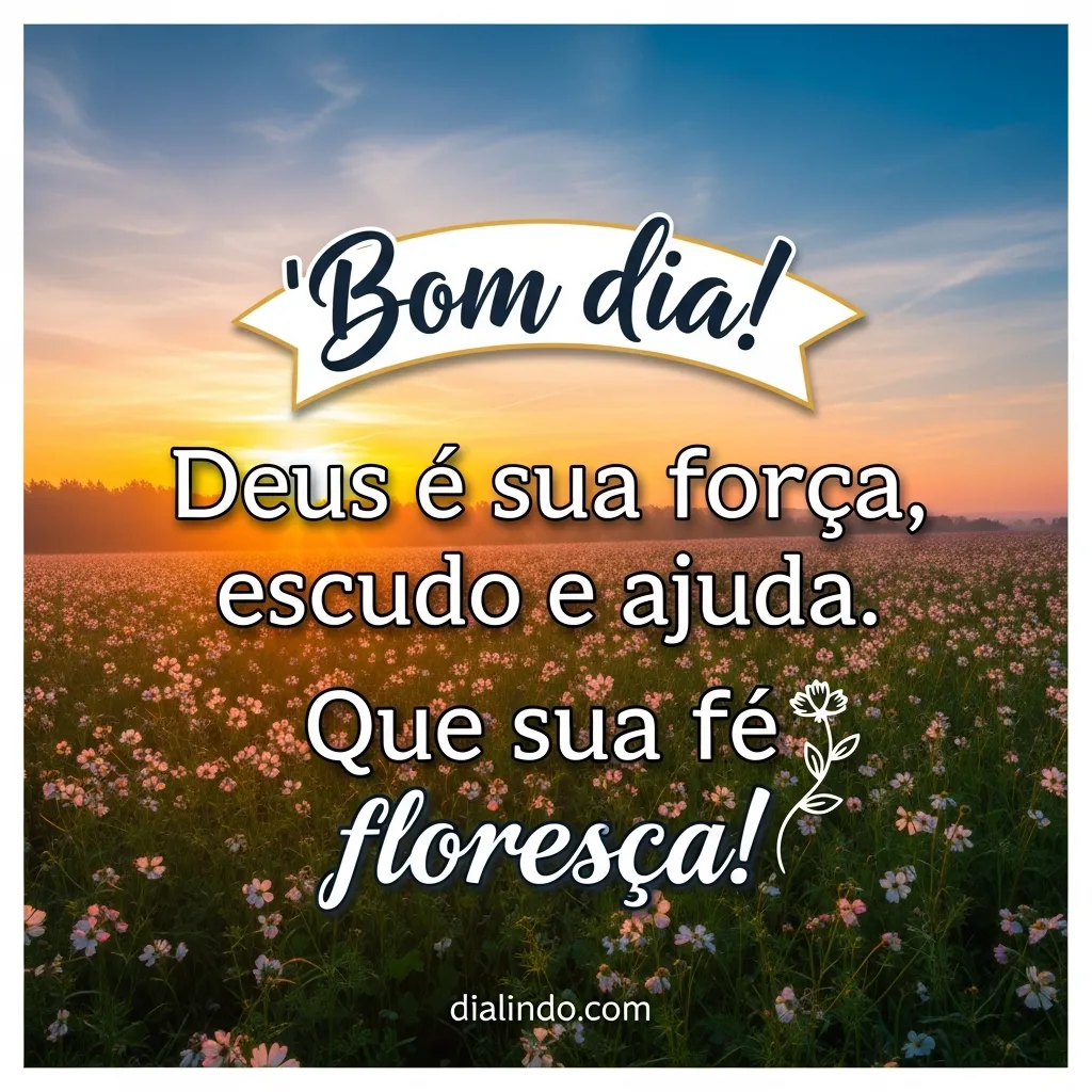 Fé Florescente: Escudo Divino.