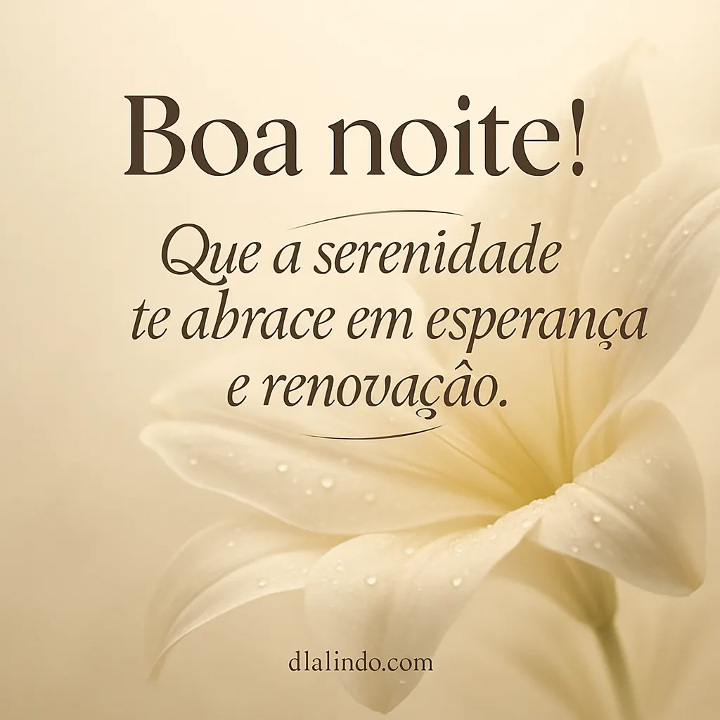 Serenidade: Abraço de Esperança Noturna
